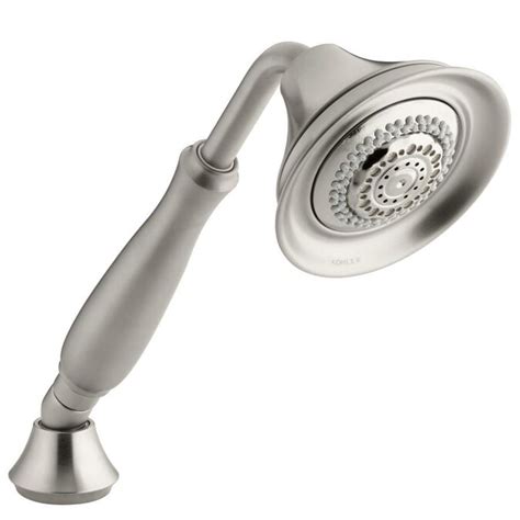 KOHLER Forte Vibrant Brushed Nickel 4-Spray Handheld Shower in the Shower Heads department at ...