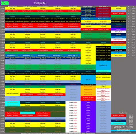 Disney XD 2020 Schedule by ToonsJazzLover on DeviantArt