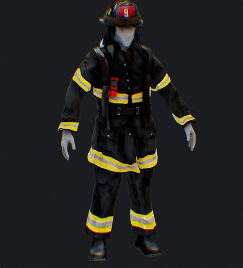 New York City Firefighter Uniform 3D - TurboSquid 1886019