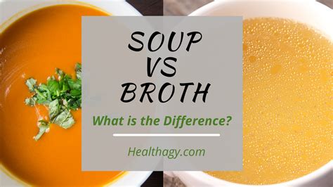 Soup, Broth, Stock- What's the Difference? - Healthagy