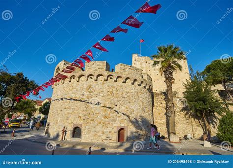 CESME -TURKEY - APRIL 25, 2018: a View of the Historical Cesme Castle in Cesme, Turkey Editorial ...