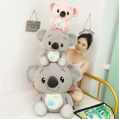 Baby Koala Plush Kawaii | Pink and Gray stuffed koalas