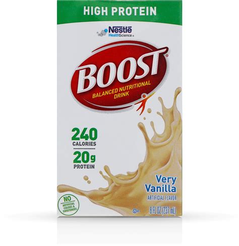 Boost High Protein Very Vanilla Flavor Drink, 8 Fl. Oz. - Walmart.com