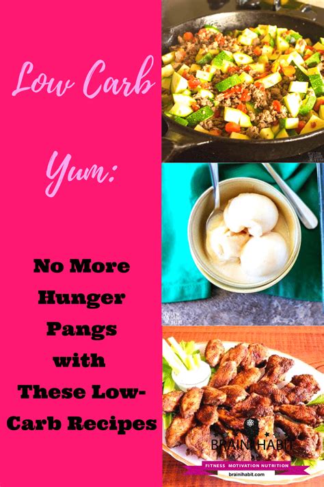 Low Carb Yum: No More Hunger Pangs with These Low-Carb Recipes