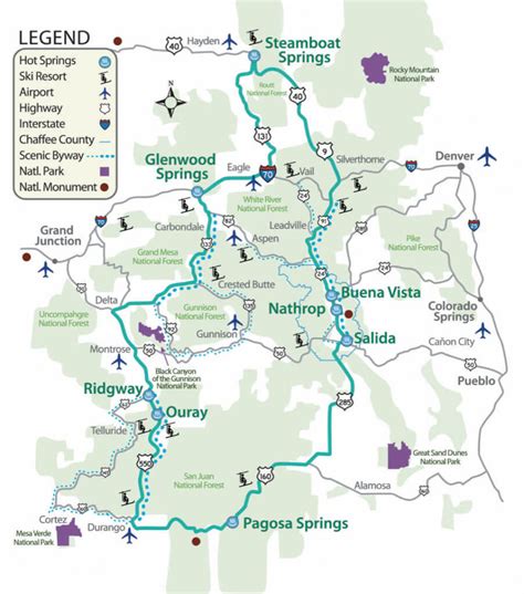 Colorado Historic Hot Springs Loop - Glenwood Springs