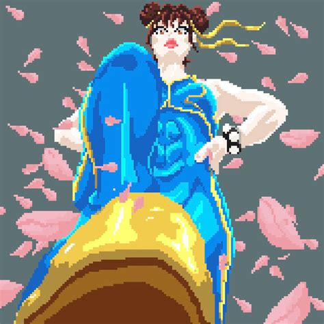 Chun-Li Pixel Art by JANGwaffle on DeviantArt