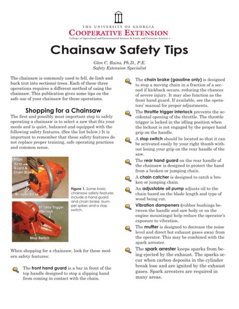 Chainsaw Safety Tips