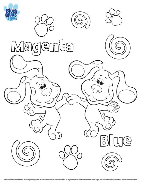 Blue's Clues & You Printable Coloring Page | Nickelodeon Parents