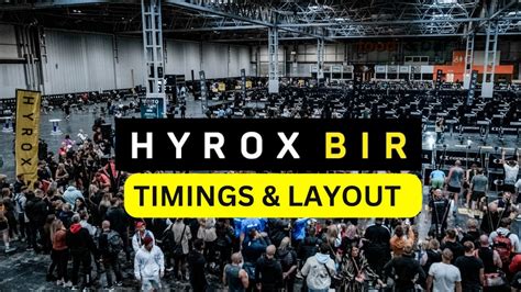 hyrox Birmingham 2024 fitness event race day timings race course layout ...