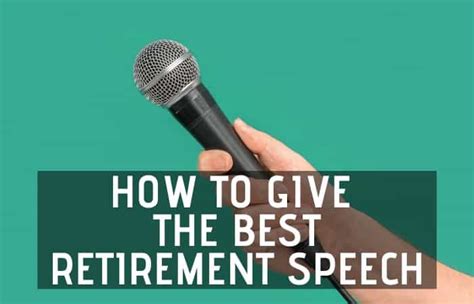 28 Powerful Tips For Your Retirement Speech – Retirement Tips and Tricks