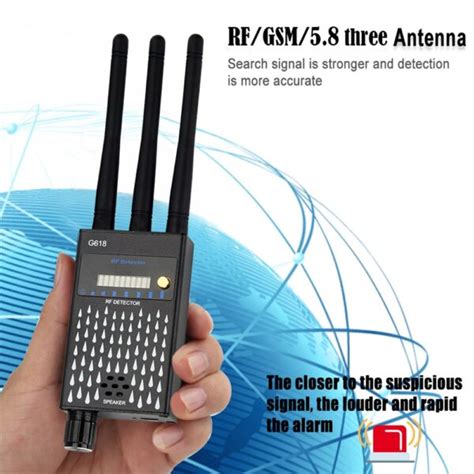 Three Antennas Professional Radio Frequency Detection Device GSM GPS RF ...