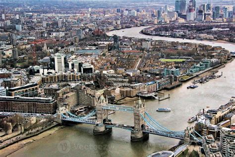 An aerial view of London 13051960 Stock Photo at Vecteezy