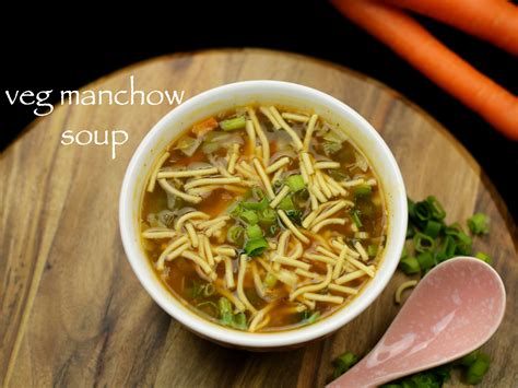 veg manchow soup recipe | vegetable manchow soup recipe