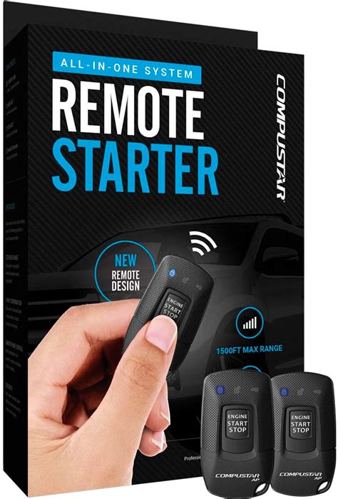 Compustar 1-Way Remote Start System Installation Included Black RS1B2 ...