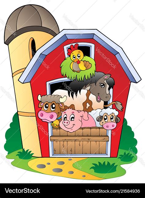 Real Barn With Animals