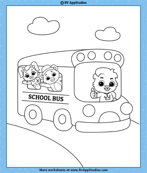 School Bus Coloring Page | Free Coloring Pages