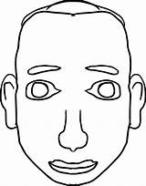Basic Man Face Coloring Page  Wecoloringpagecom sketch template