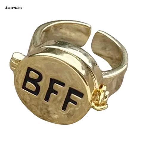 Pair Spongebob Bff Ring, Opening Adjustable Best Friends Forever ...