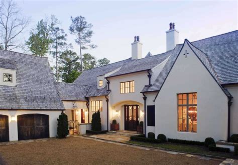 Fresh Stucco Modern Farmhouse | Country home exteriors, French country house, House exterior