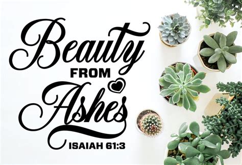 Beauty From Ashes Svg Clipart Isaiah 61:3 Blessed Mom | Etsy