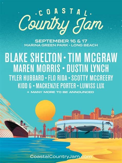 Blake Shelton And Tim McGraw To Headline 2023 Coastal Country Jam ...