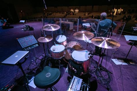 Current set up at church! : r/drums