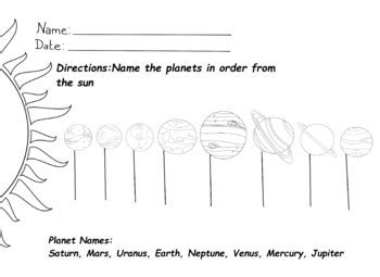 Solar System Worksheets by LilAnnaBananna | Teachers Pay Teachers