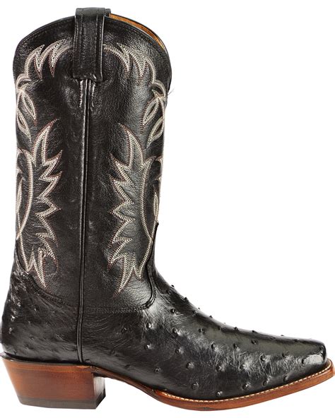 Sheplers' Exclusive - Tony Lama Full-Quill Ostrich Cowboy Boots ...