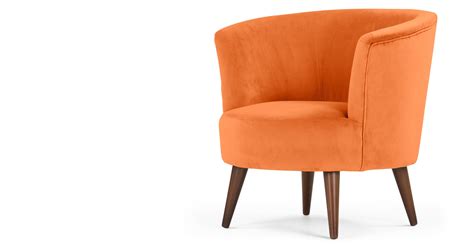 Lulu Scoop Chair, Chatelet Orange Brown Living Room, Led Furniture ...