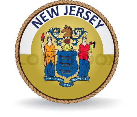 New Jersey State Seal | Stock vector | Colourbox