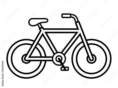 Bike outline illustration Stock-Vektorgrafik | Adobe Stock