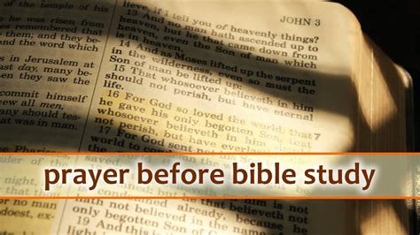 Prayer Before Bible Study | Opening Prayer - YouTube