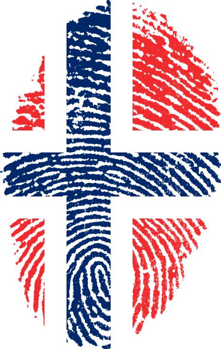 Norway Flag Fingerprint - Free image on Pixabay