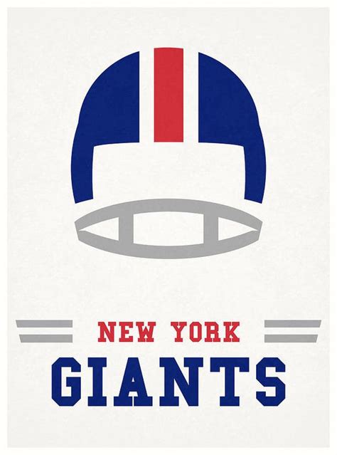 New York Giants Vintage Nfl Art Art Print by Joe Hamilton | New york ...