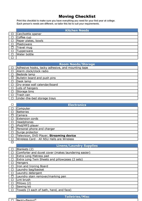 Printable Apartment Make Ready Checklist Form