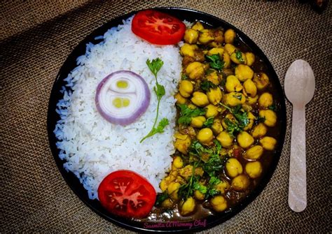 Rice- chole curry (Chole-chawal)