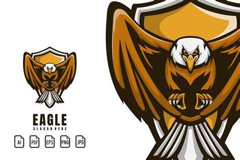 Eagle Mascot Logo Graphic by maxs_graphic · Creative Fabrica