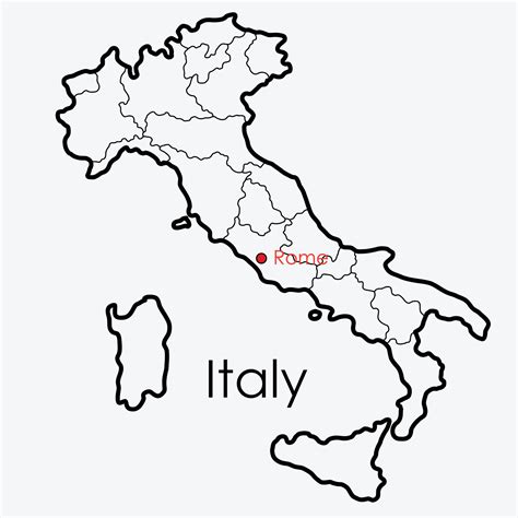 Italy map freehand drawing on white background. 6563964 Vector Art at Vecteezy