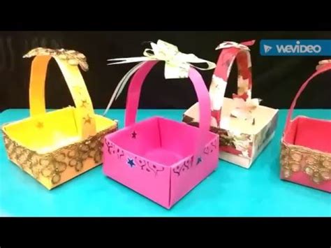 how to make candy basket - YouTube