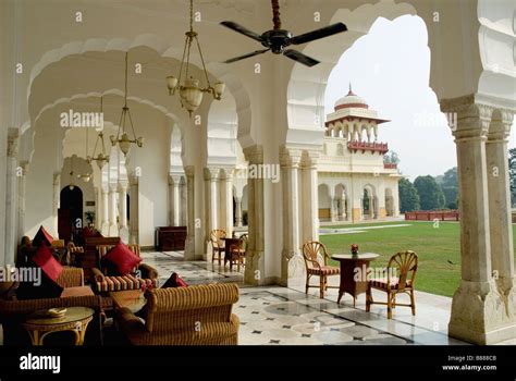 Rambagh Palace Hotel , former Maharaja's palace , Rajasthan , India Stock Photo - Alamy