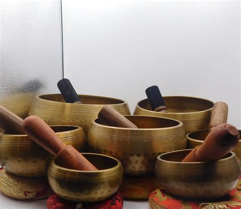 7 Sets of Tibetan Bowls Handmade in Nepal Stunning Set of | Etsy