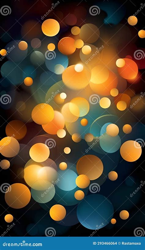 Illustration Vector Abstract Bokeh Lights Background, AI Generation ...