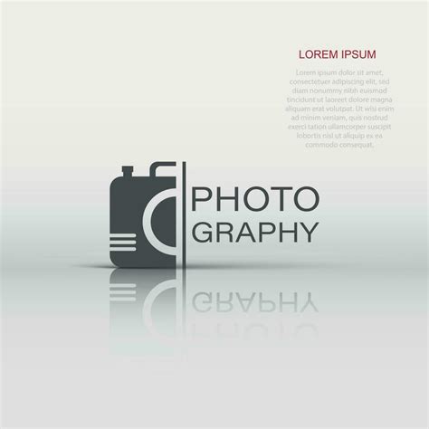 Camera device sign icon in flat style. Photography vector illustration ...