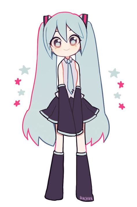 Vibrant Hatsune Miku Fan Art by Hachuu on Tumblr