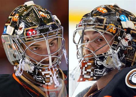 Top 25 NHL Goalie Masks of 2014-15 | Goalie mask, Nhl, Anaheim ducks