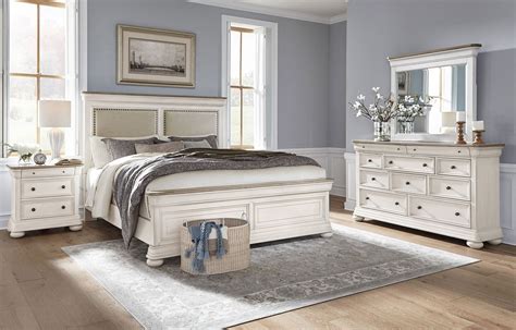 Lafayette Panel Bedroom Set | King bedroom sets, White panel bedroom, Sleigh bedroom set