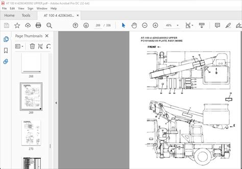 Tadano Crane AT-100-4 42063400092 UPPER Spare Parts Catalog Manual - PDF DOWNLOAD - HeyDownloads ...