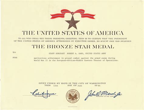 The Bronze Star Medal, awarded to my Grandfather Robert A … | Flickr