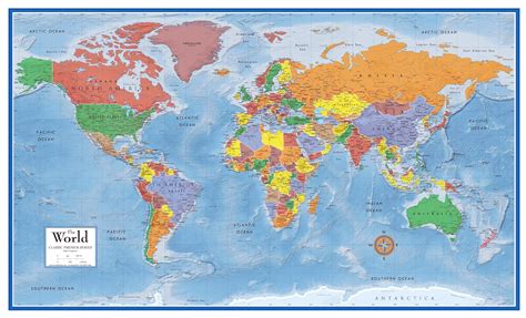 World Maps International Physical Wall Map Large Lami - vrogue.co
