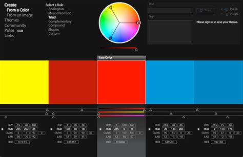 Discover and Create Great Color Palettes with Adobe's Kuler • bavotasan.com